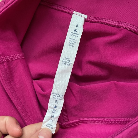 Pink lululemon wonder unders size 6 - Picture 2 of 5